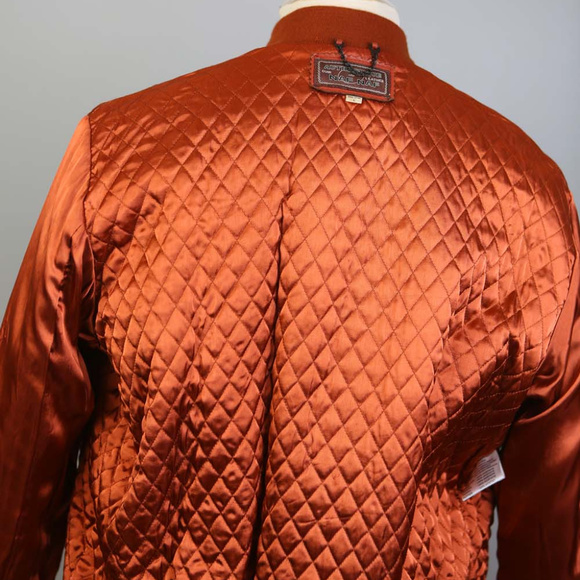 NAF NAF France Men's Leather Jacket VTG L RARE - Picture 8 of 8